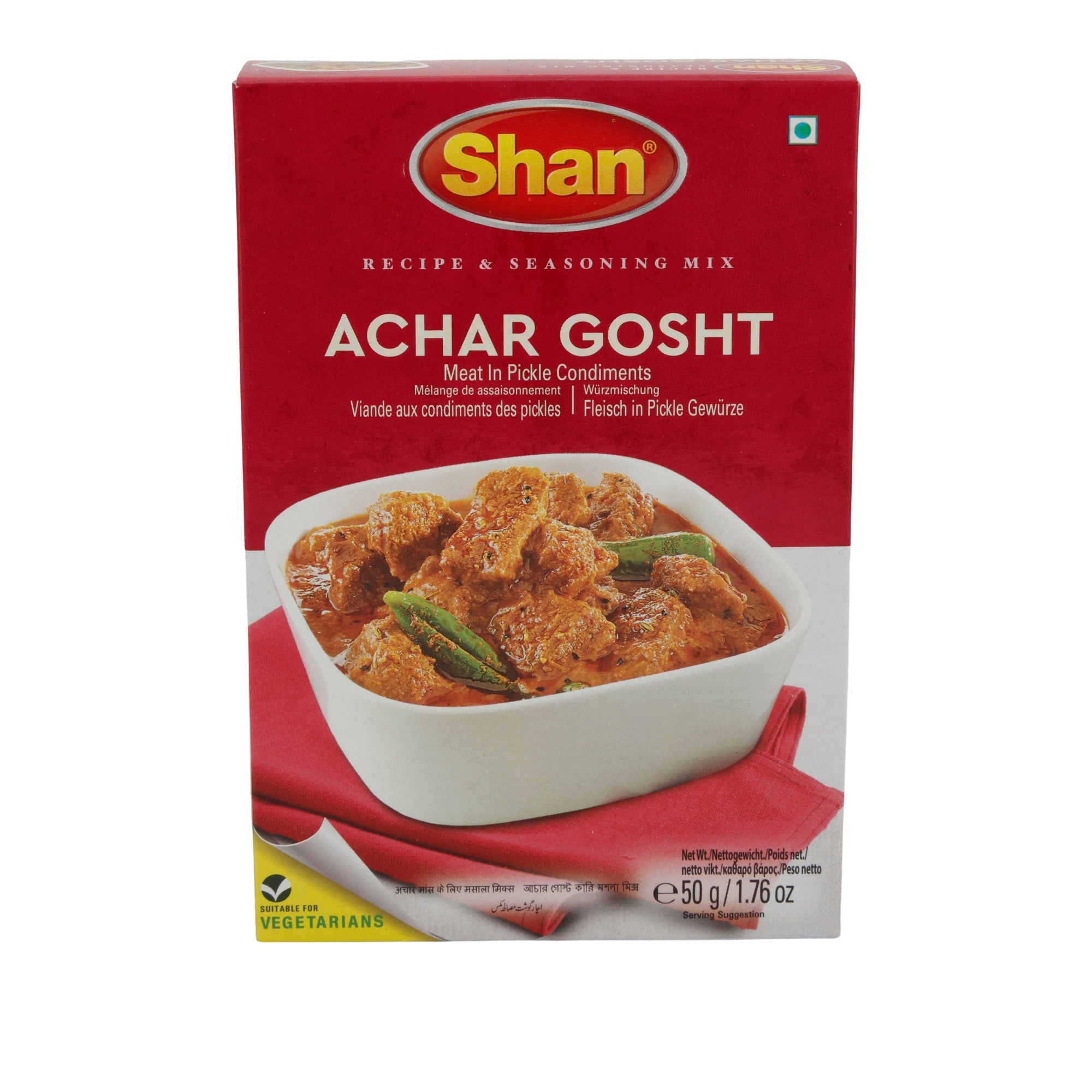 Gewürzmischung Shan | Achar Gosht | Für Fleisch in würziger Pickle-Soße | 50 g SHAN